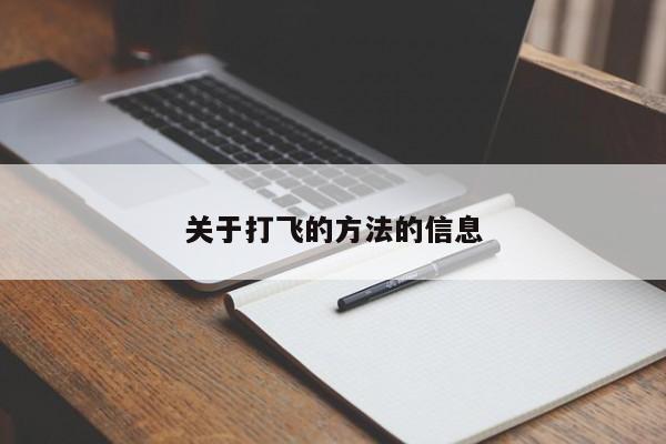 关于打飞的方法的信息